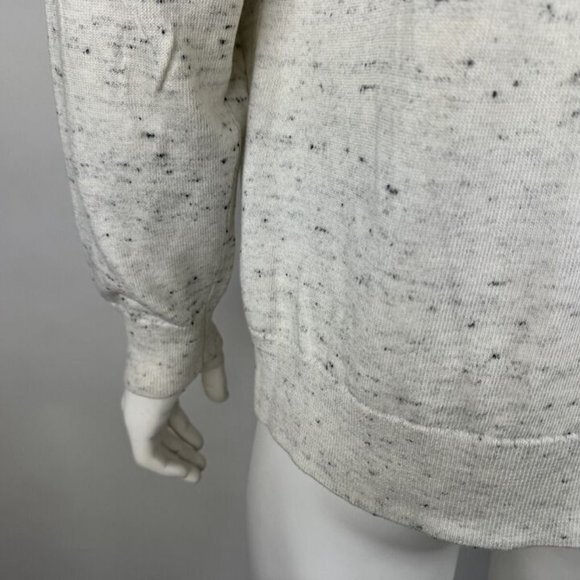 Vince Cotton Wool Pullover Sweater Mens XL NWOT $265 Long Sleeve Crew Neck Ivory - Picture 10 of 13